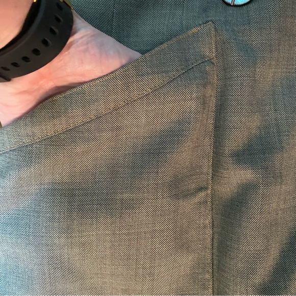 Vintage 1940s Forstmann Virgin Wool Grey Coat. Double Breasted. Size 4 or 6. - Picture 3 of 16